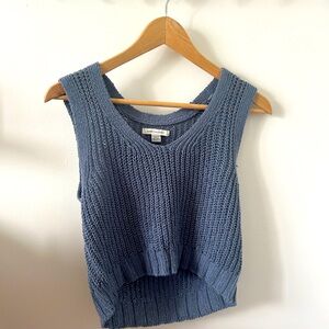 American Eagle Outfitters Blue Gray Knit Top XS